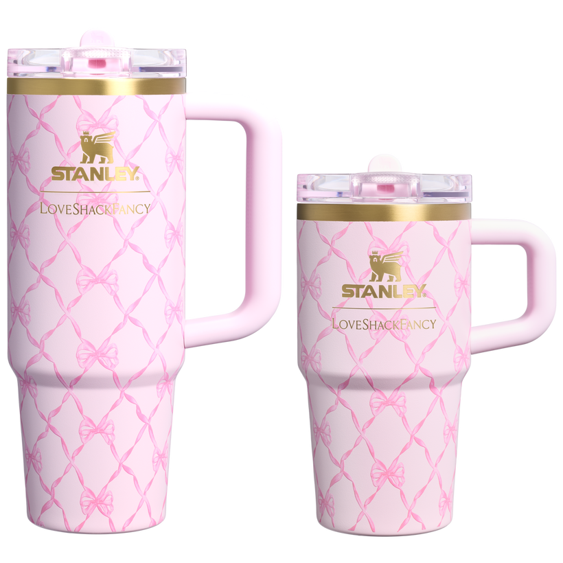 Stanley 1913 x LoveShackFancy Holiday The Quencher® Details ProTour Tumbler Set | 2-pack - Premium Travel Pack Ready